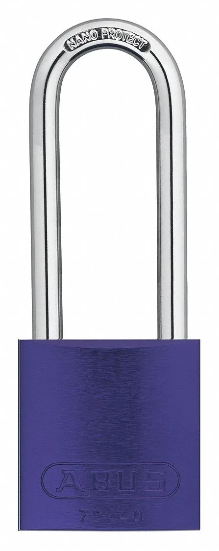 Abus Abus 15420 keyed padlock alike 1-1/2" purple pack of 3 — product photo