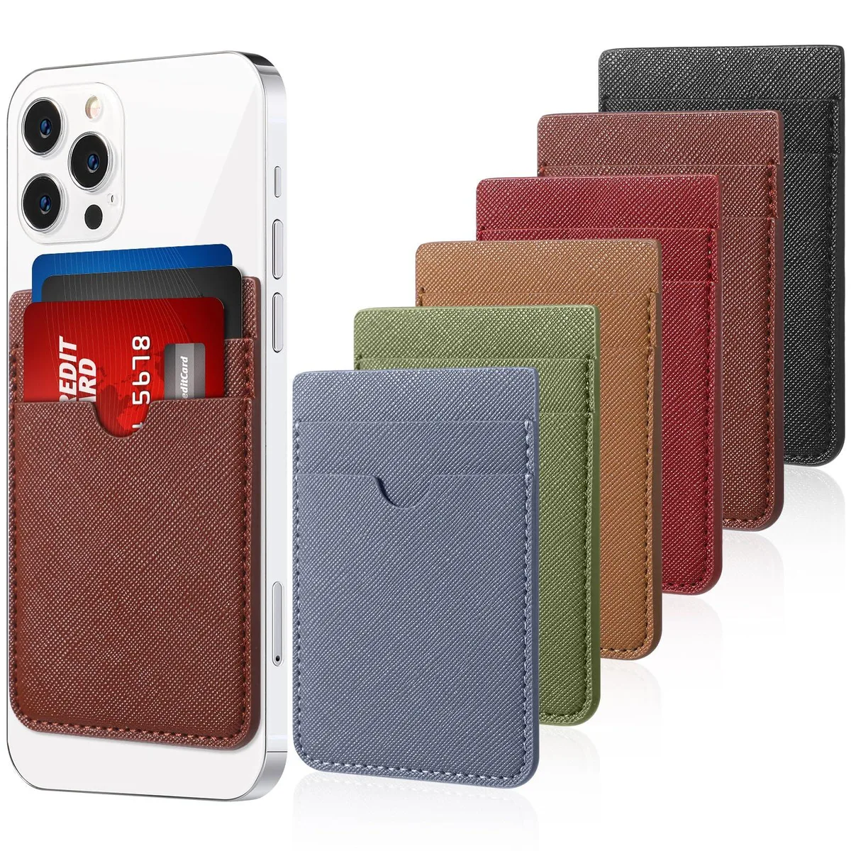 Weewooday Xp7130 RFID Phone Wallet 6 Pack 2.6 x 3.8 in — product photo