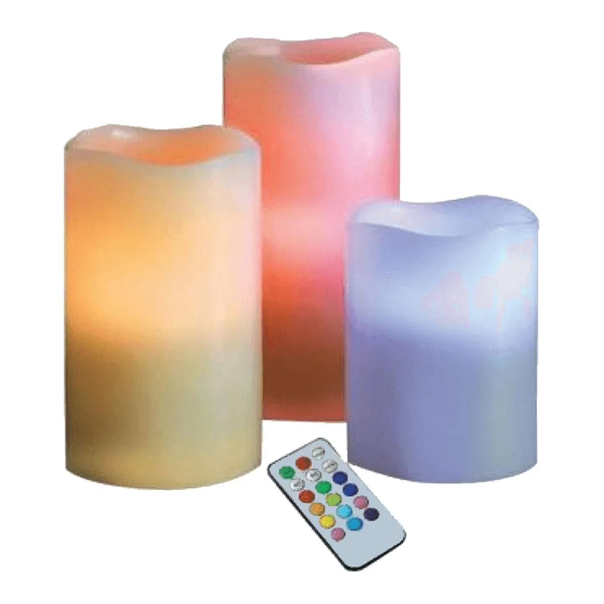 As Seen On TV As Seen On TV EG023115E 3 Piece LED Remote Control Electronic Candle Set — product photo