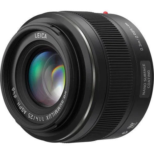 Panasonic Panasonic Leica DG Summilux 25mm f/1.4 ASPH Micro Four Thirds camera lens — product photo