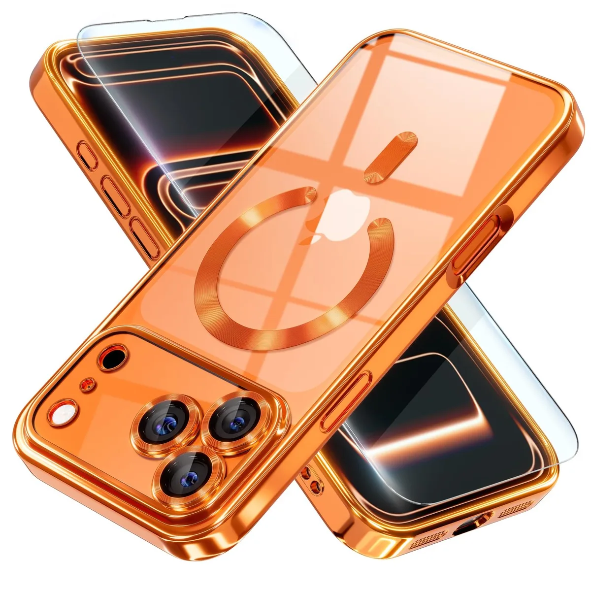  Misea M1258 MagSafe Case for iPhone 17 Pro Max, Cosmic Orange — product photo