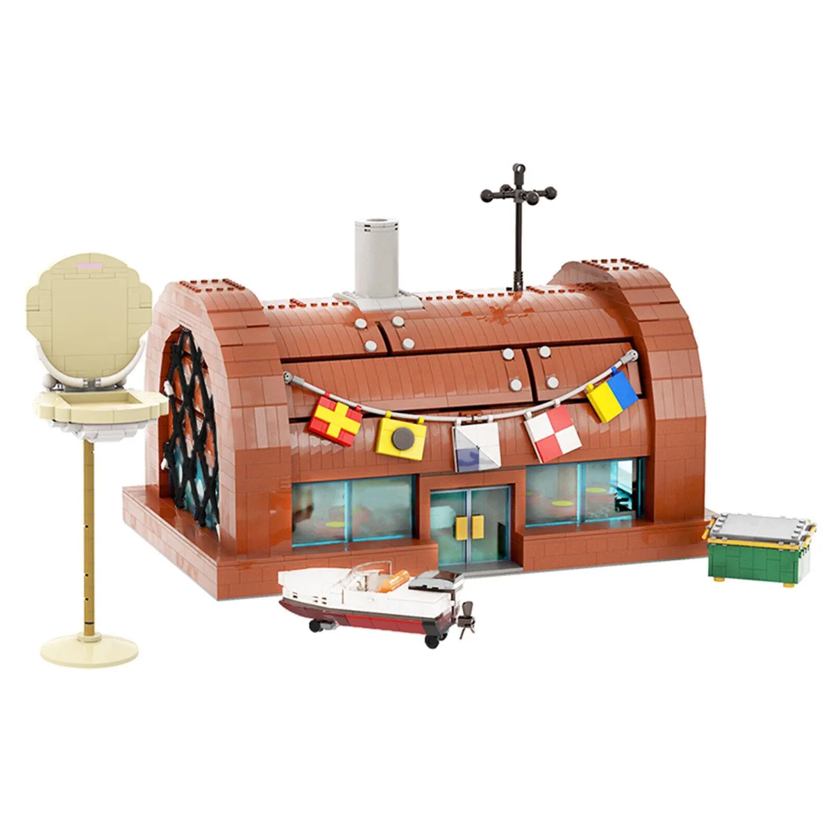 ZITIANYOUBUILD ZITIANYOUBUILD Underwater Restaurant 3458-Piece MOC Building Set — product photo