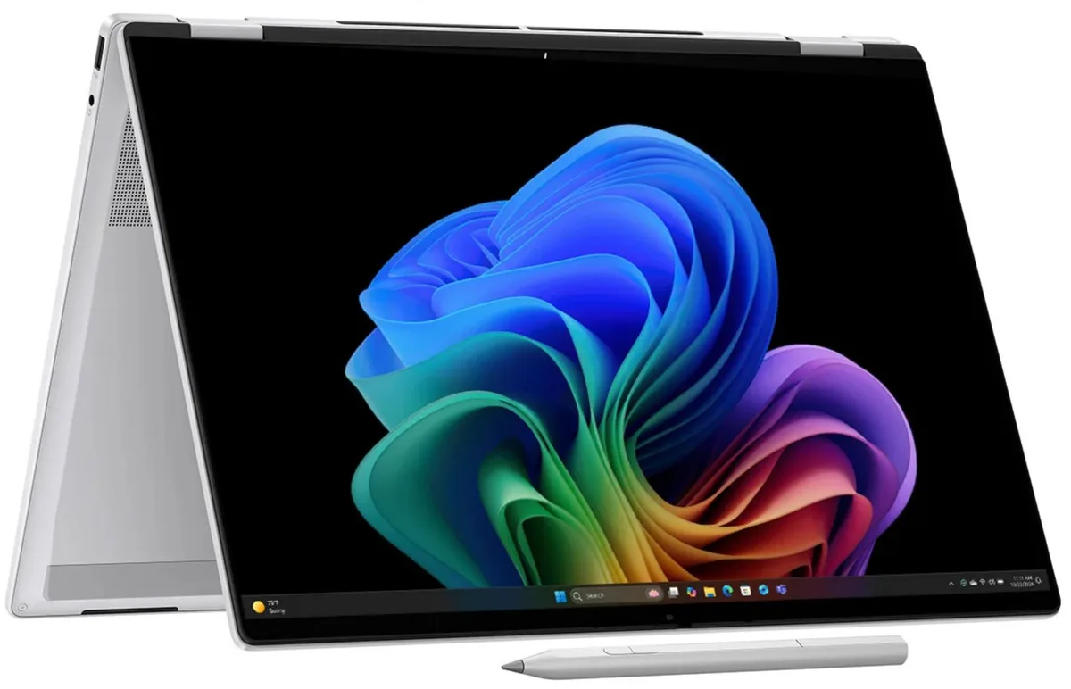 HP HP OmniBook 7 Flip 16 laptop Ultra 7 258V 32GB 1TB 16" 3k OLED 120Hz Silver — product photo