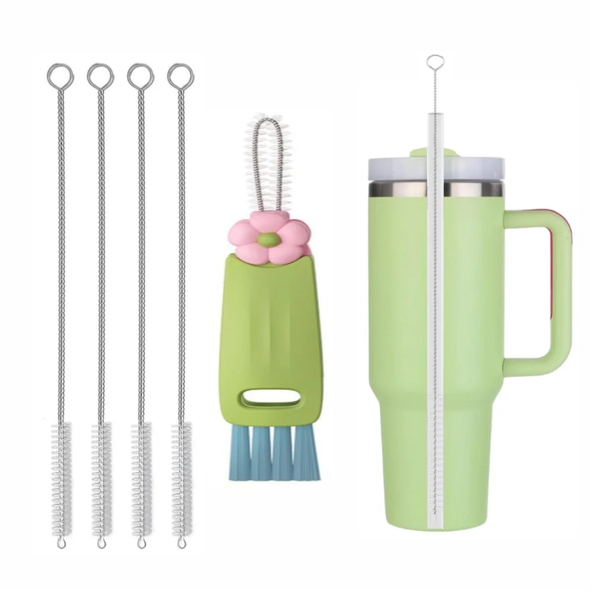  Straw Cleaner Brush Set 4 Pack 12 Inch 10 mm 3 in 1 — product photo