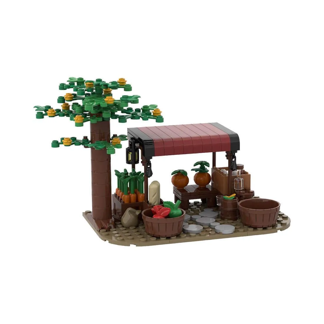 ZITIANYOUBUILD ZITIANYOUBUILD MOC-78754 Medieval Food Vendor 171 Parts — product photo
