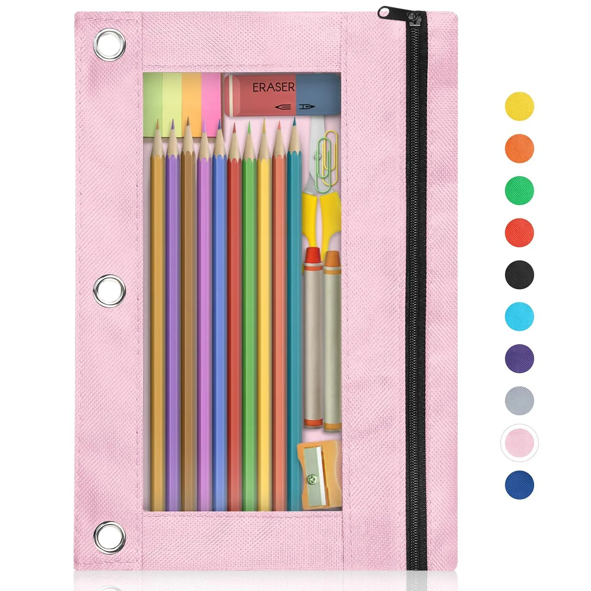  Shemira SH-BTS-PP1PNK pencil pouch 9.8 x 7.1 in pink — product photo