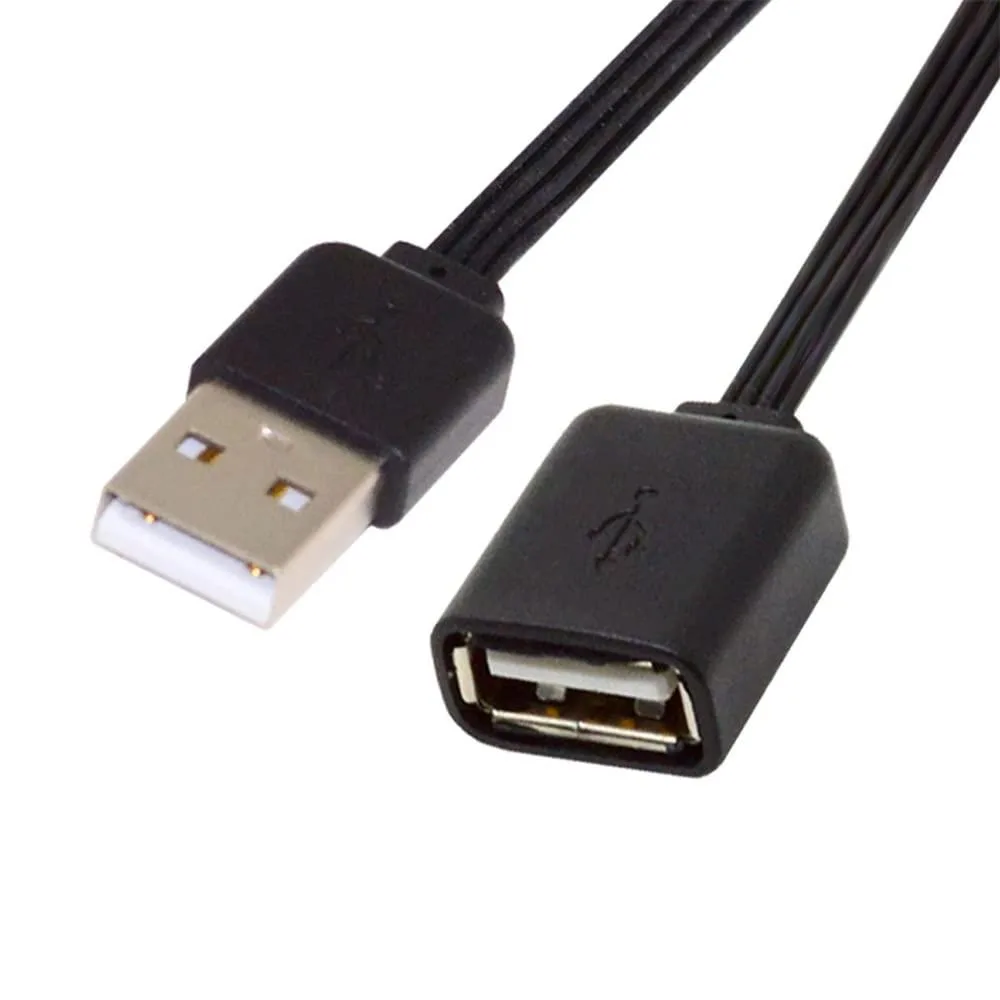 Fervit Fervit 13cm USB 2.0 Type-A Male to Type-A Male Female Flat Slim FPC Cable — product photo