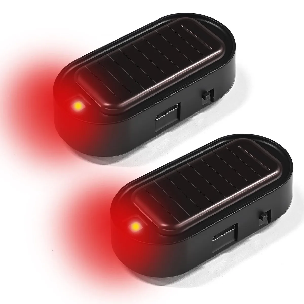  VIPER Simulated Dummy Alarm 2PCS Red Solar USB 3.7 V 0.1 W 0.01 A — product photo