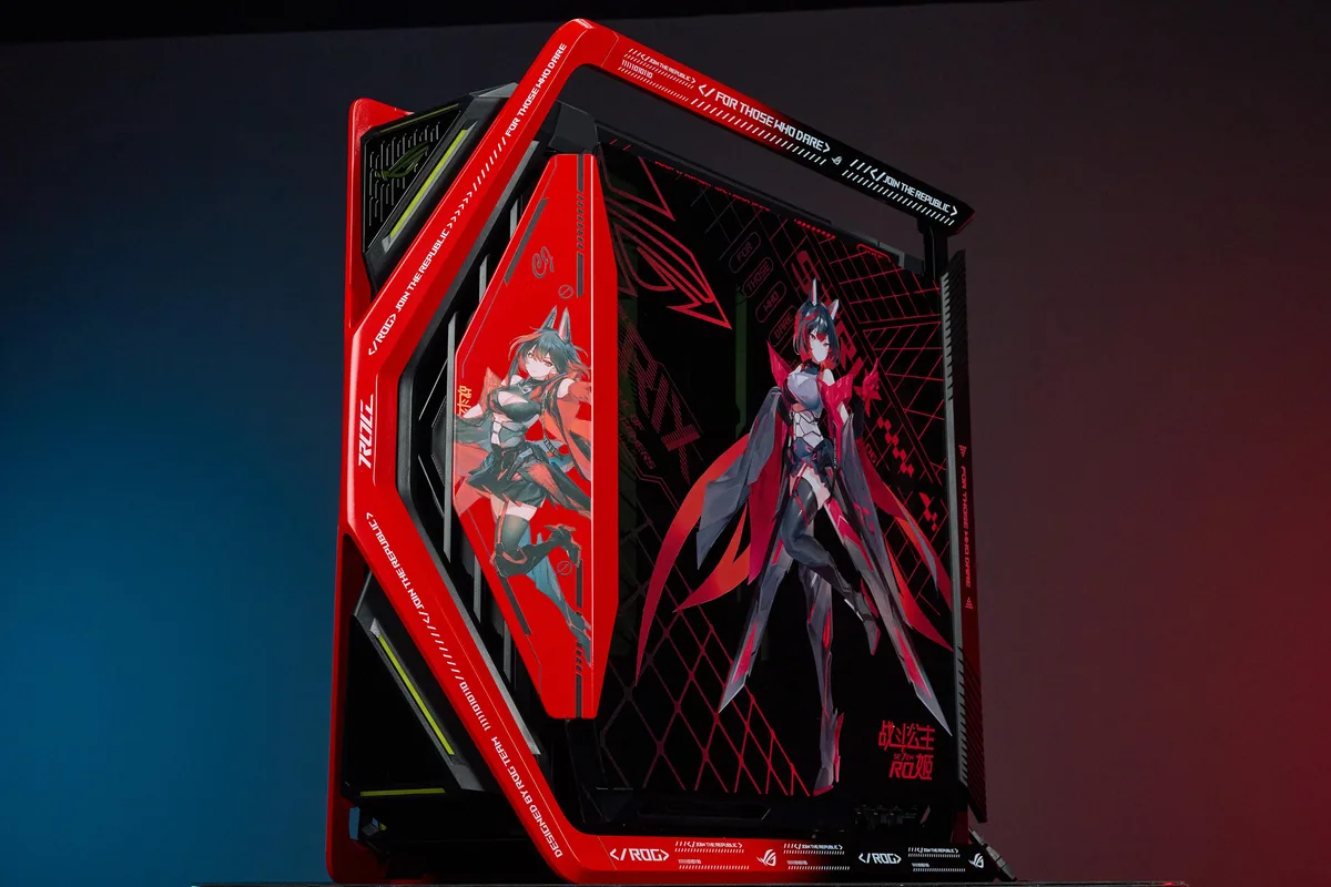 Corn Electronics Corn Electronics GR701 E-ATX full-tower PC case ROG Se7en Red edition — product photo