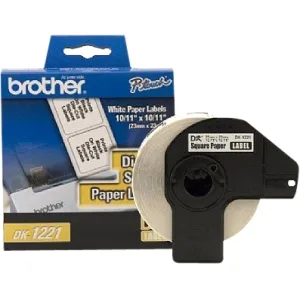 Brother Brother DK1221 23 mm Square White Paper Labels 1000 — product photo
