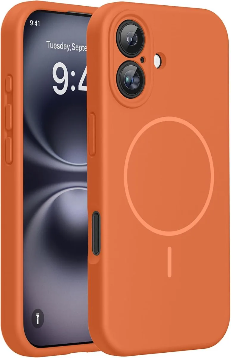Transcend Transcend iPhone 16 Case MagSafe Liquid Silicone 6.1 3.0 mm Orange — product photo