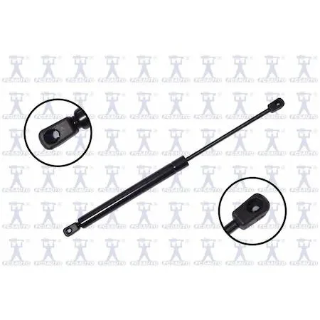 Transparent automotive lift support hatch with gas spring cylinder