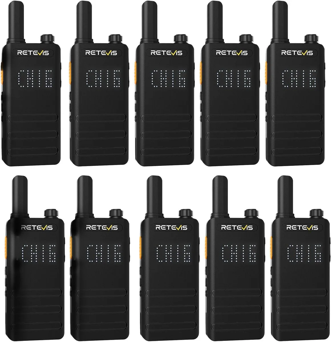 Retevis Retevis RT22 3.0 two-way radio 1620 mAh 10 pack — product photo
