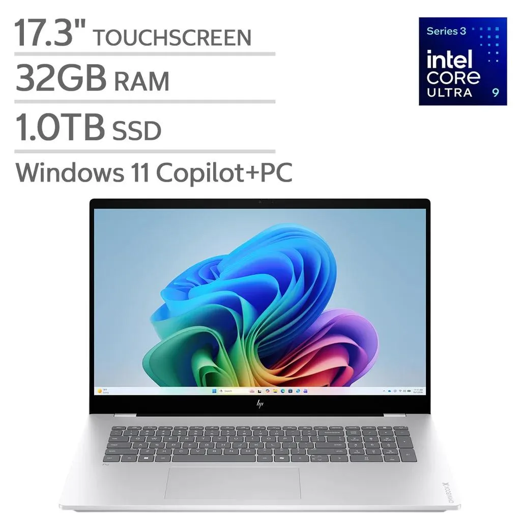 HP HP OmniBook X 17.3" Touchscreen Laptop Intel Core Ultra 9 386H 32GB 1TB — product photo
