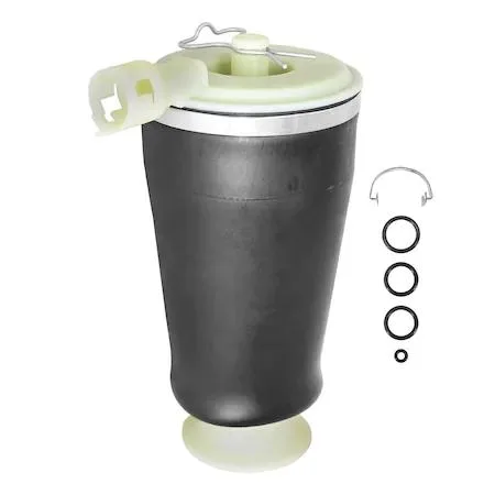 Unity 15-543000 rear air spring, black rubber bellows with metal end caps