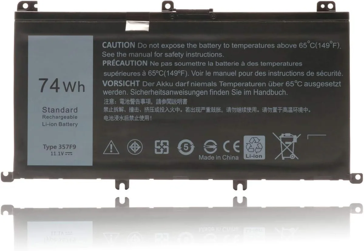 NShi NShi 357F9 74Wh 11.1V laptop battery for Dell Inspiron 15 7000 7559 7567 5577 — product photo