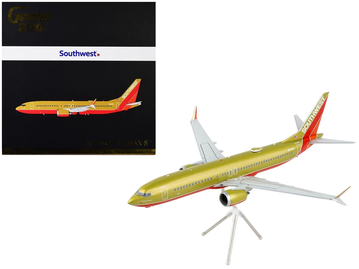 GeminiJets GeminiJets Boeing 737 MAX 8 Southwest Airlines 1/200 Diecast — product photo