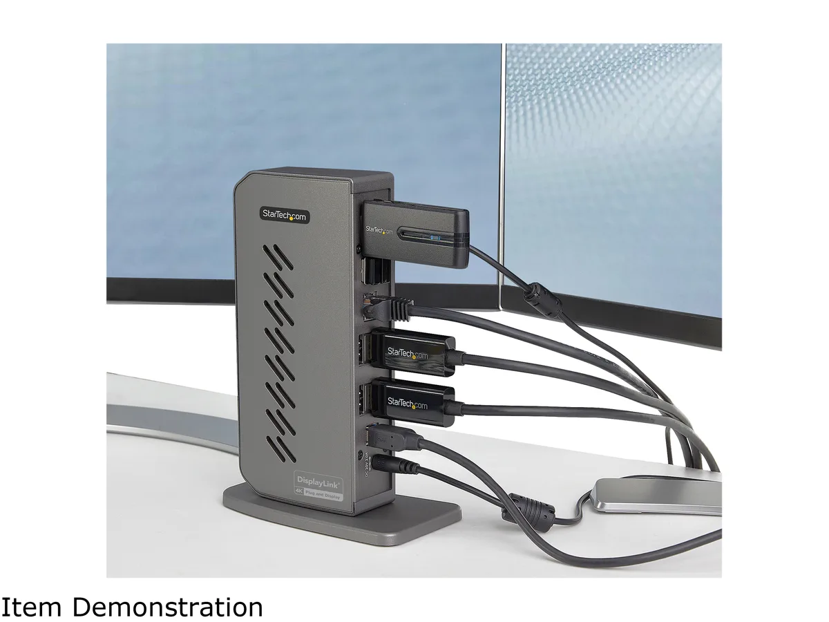 STARTECH STARTECH DK30A2DHU USB-C USB-A docking station dual 4K 60Hz 6×USB-A GbE — product photo
