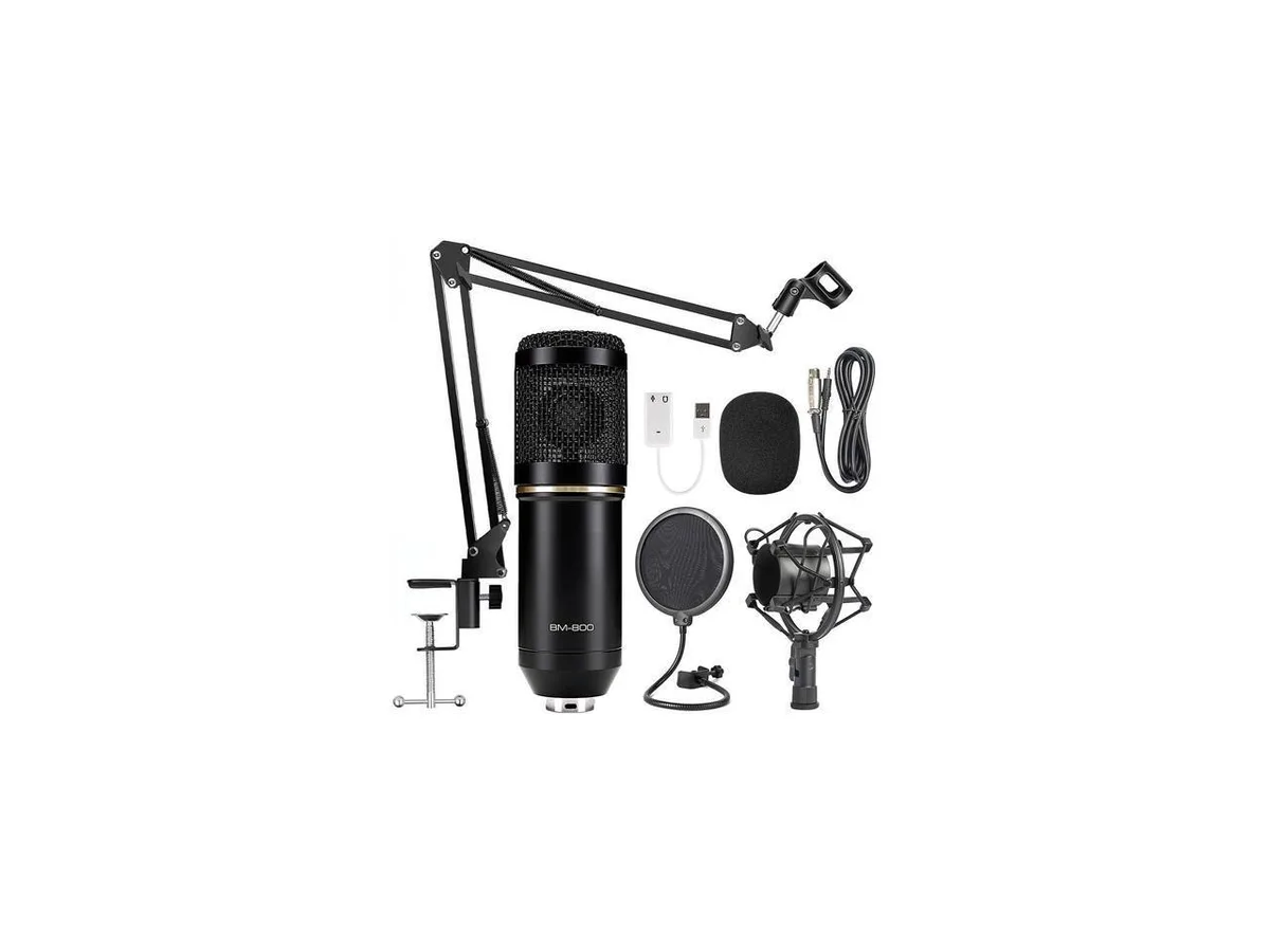 KEHIPI KEHIPI BM-800 Condenser Microphone Bundle (Black) — product photo