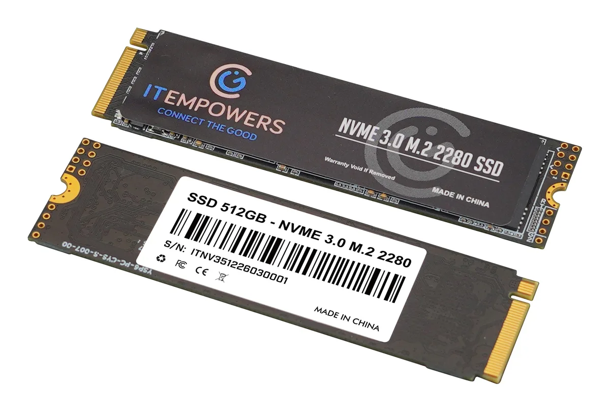ITEMPOWERS ITEMPOWERS 512GB M.2 NVMe SSD PCIe 3.0 x4 2280 internal SSD — product photo