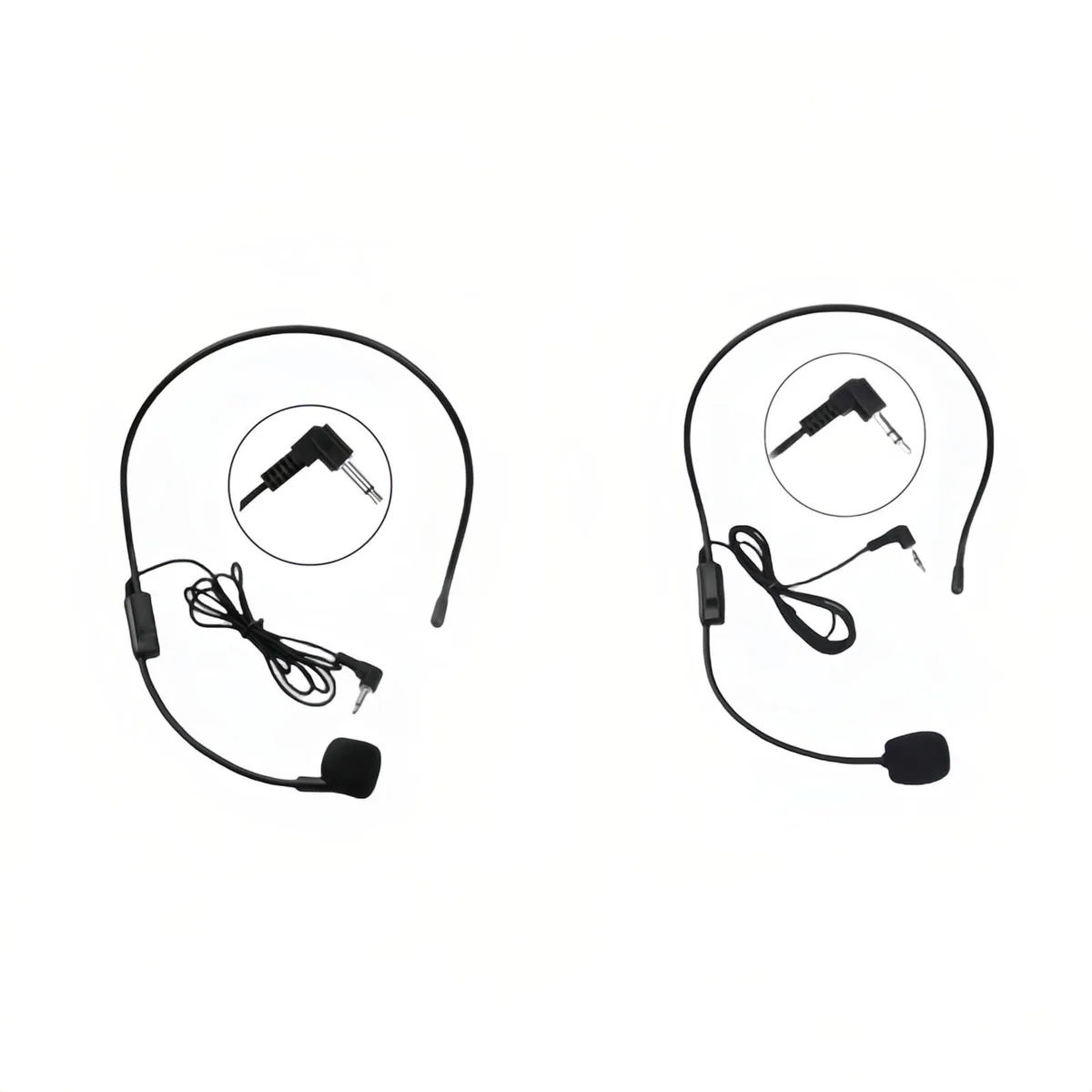  PLANTRONICS HSM-100 2-Pack Over-Ear Headset Microphone 3.5mm/2-Pin Black — product photo