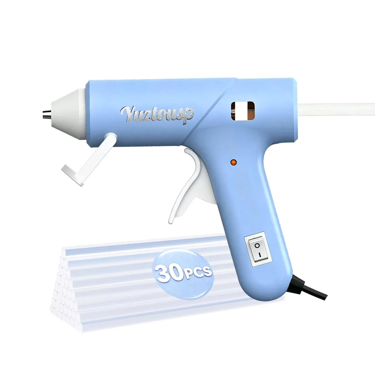  Yuztousp RRJQ-N-B Hot Glue Gun Kit 30 Sticks Blue — product photo