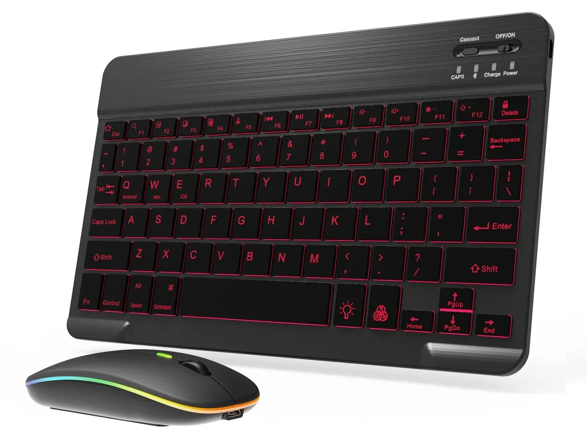  XP-Pen Bluetooth Keyboard Mouse Combo Pink — product photo