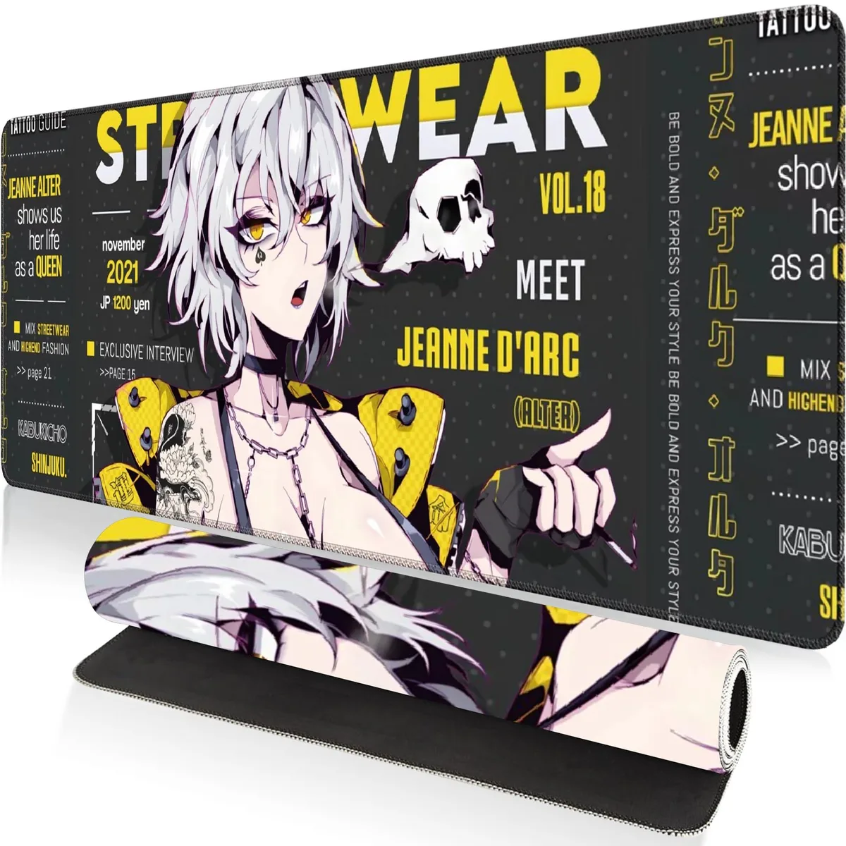 Greekor Mouse Pad 31.5 x 11.8 Inches Anime Girl Design — product photo