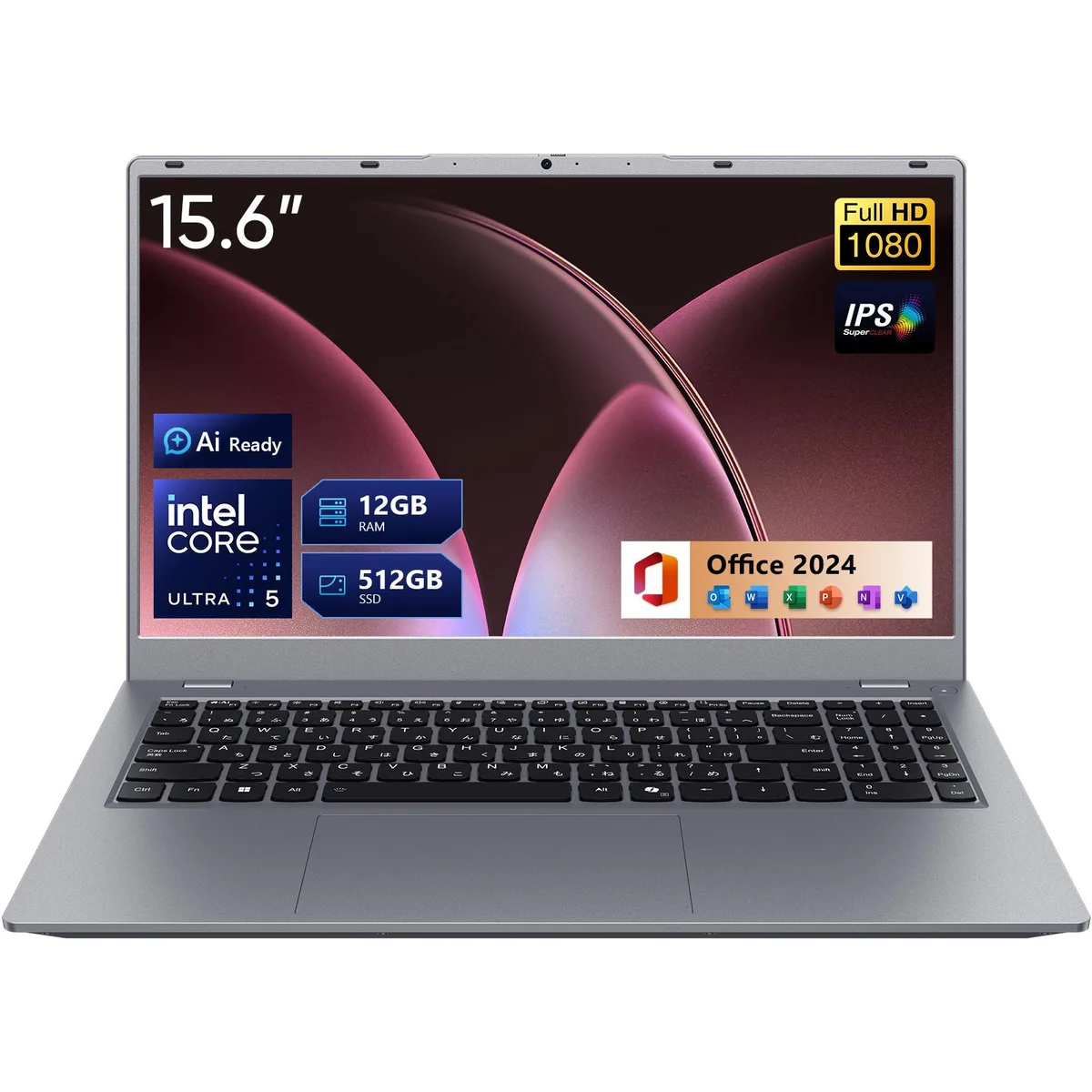BiTECOOL BiTECOOL 15.6" laptop Intel Ultra 5 115U 12GB LPDDR5 512GB SSD — product photo