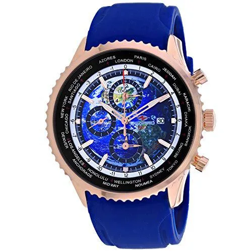 SEAPRO SEAPRO SP7522 Meridian World Timer GMT Watch, Blue, 22 — product photo