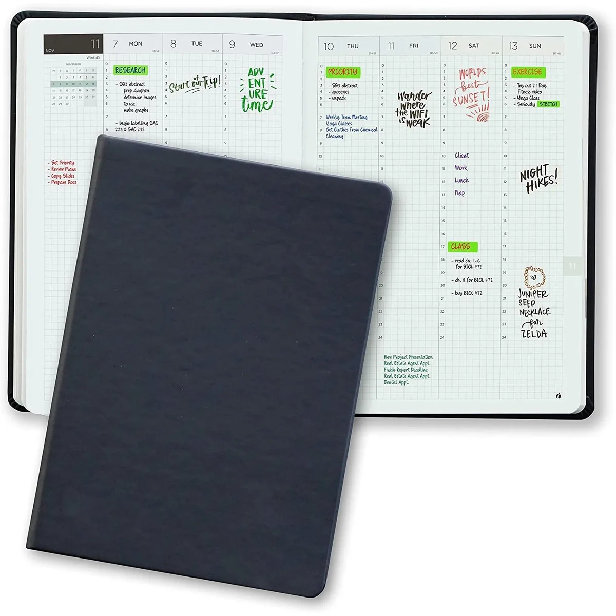 Altatac Altatac 2020-2021 Calendar Day Planner 24 Hour Schedule — product photo