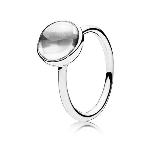 PANDORA PANDORA POETIC DROPLET CLEAR RING-5 SMALL ring — product photo