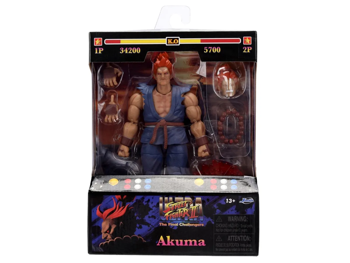 Jada Jada Akuma 6" Moveable Figure Ultra Street Fighter II 2017 — product photo