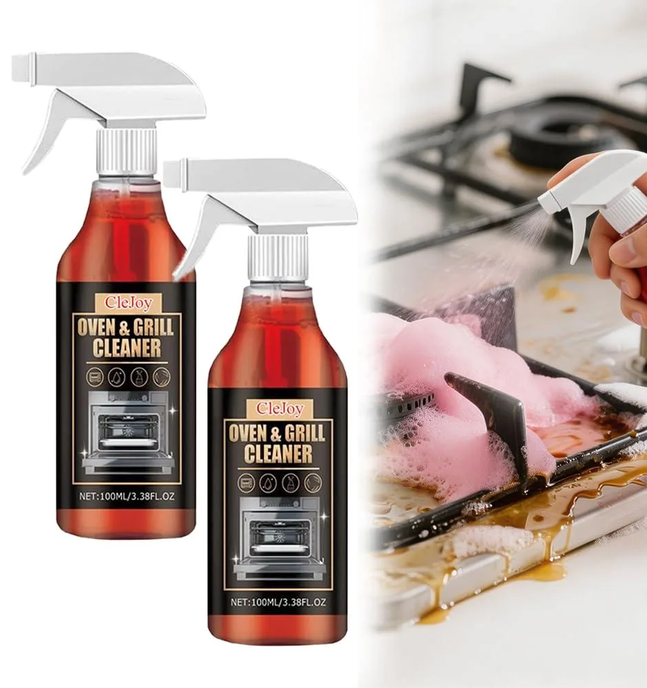 CleJoy Oven Cleaner Heavy Duty Foam Spray 2-Pack 100ml — product photo