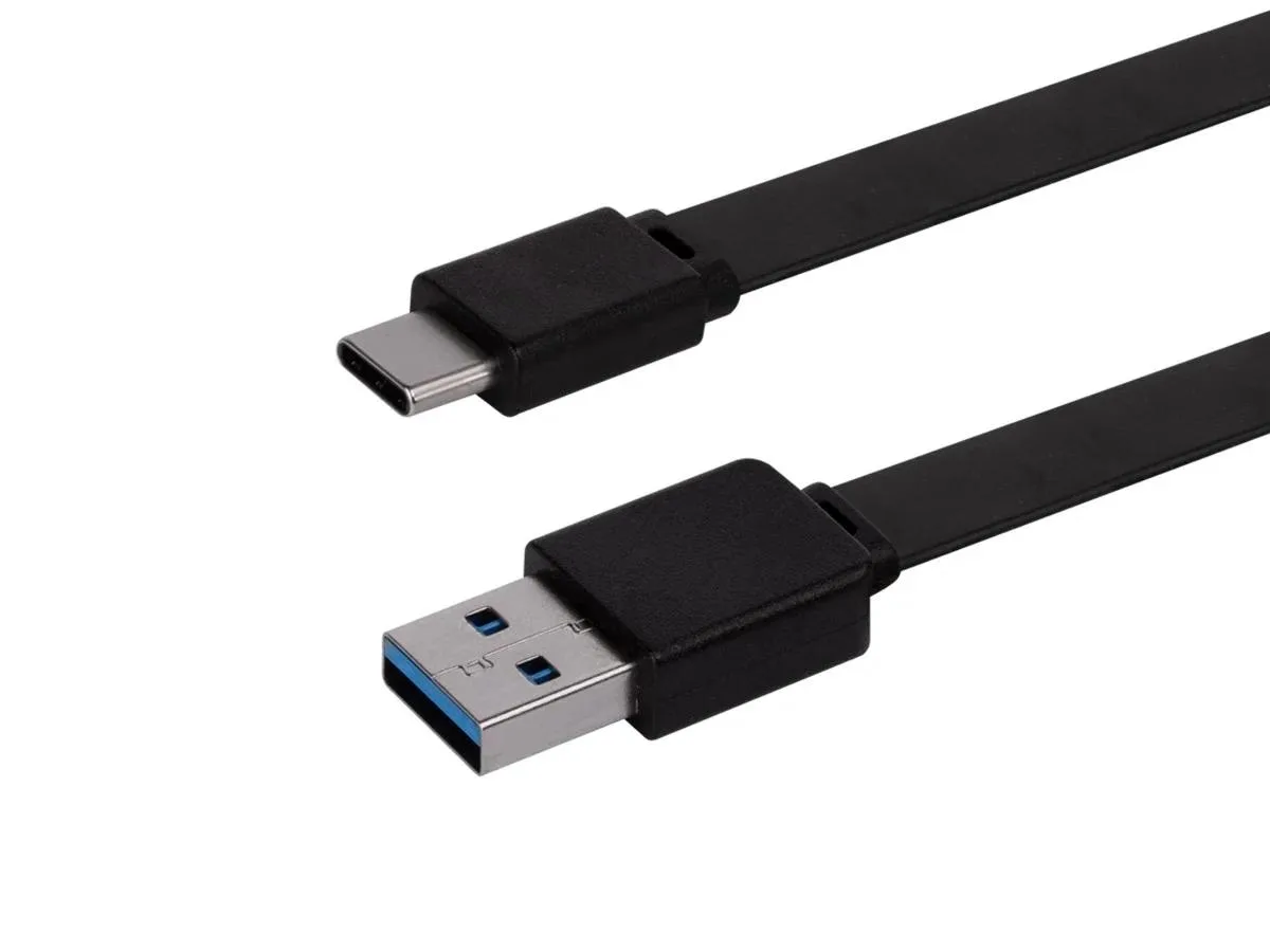 Monoprice Inc. Monoprice Inc. 141941 Flat USB-C to USB-A 3.2 Gen1 Cable 6.00 ft Black — product photo