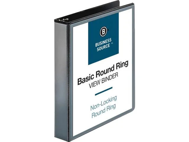 Business Source Business Source 09954BD 1.00" Round Ring Binder 4 Pack — product photo