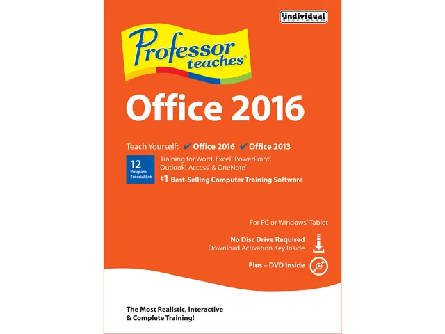 Individual Software Individual Software 8131960 Professor Teaches Microsoft Office 2016 Learning — product photo