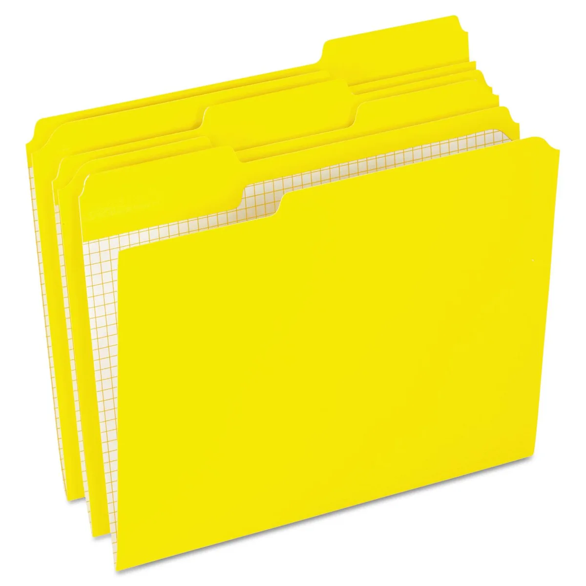 Pendaflex Essentials Pendaflex Essentials R15213YEL Top Tab File Folders 1/3 Cut Letter Yellow 100/Box — product photo
