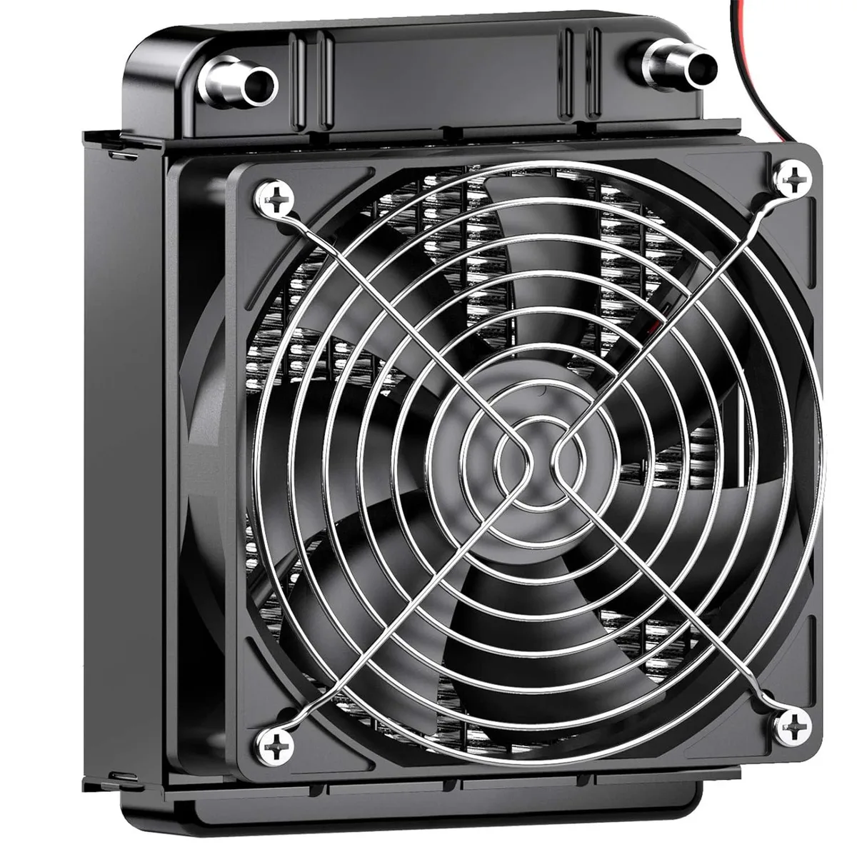 EVESKY EVESKY 8-Pipe Aluminium Water Cooling Radiator 80mm Black — product photo
