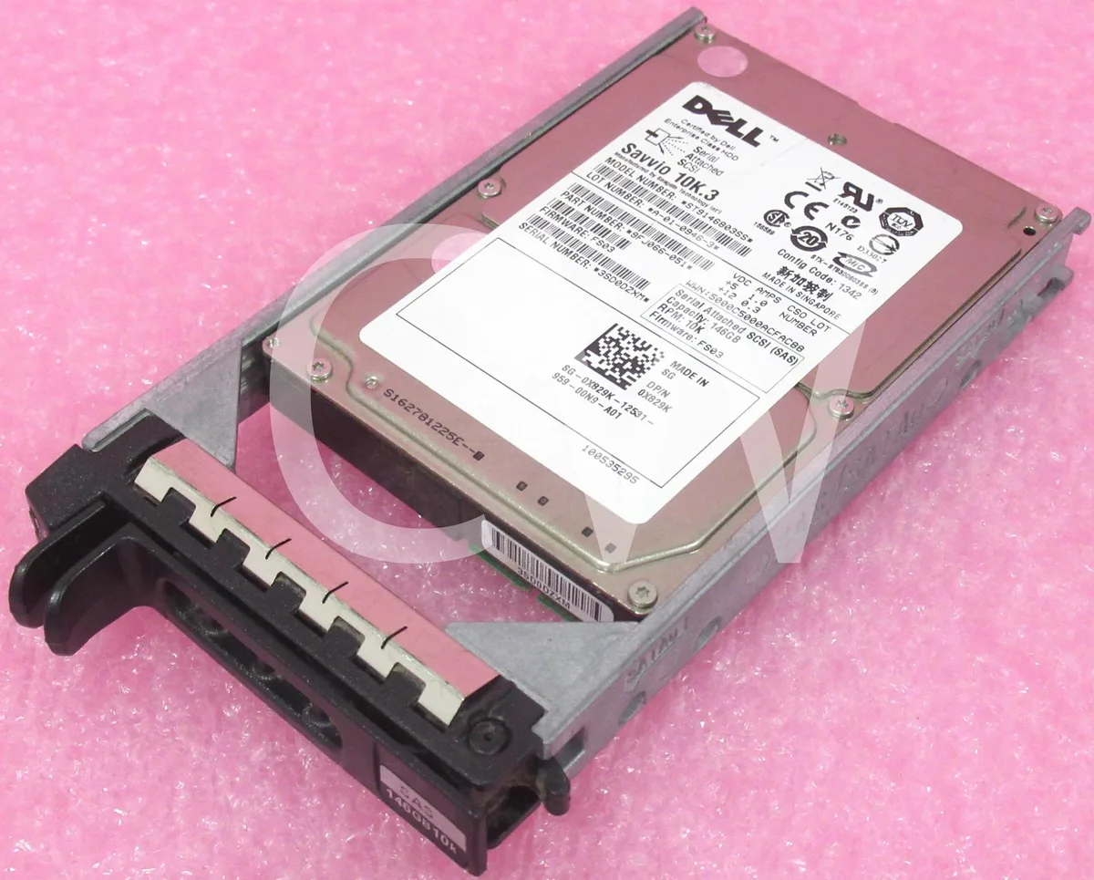 DELL DELL X829K ST9146803SS 146GB 10000RPM 6Gb/s SAS 2.5" SERVER internal hard drive W/Caddy — product photo