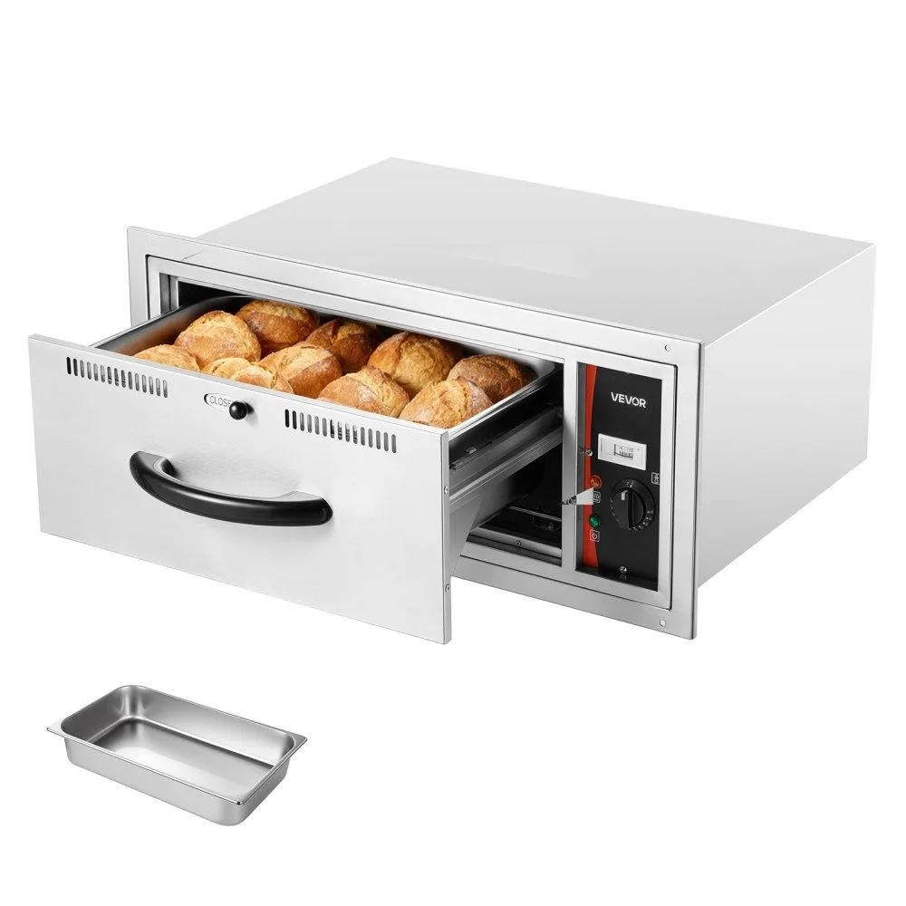 VEVOR VEVOR DW1D Single-Drawer Warmer Stainless Steel 85-185°F 500W — product photo