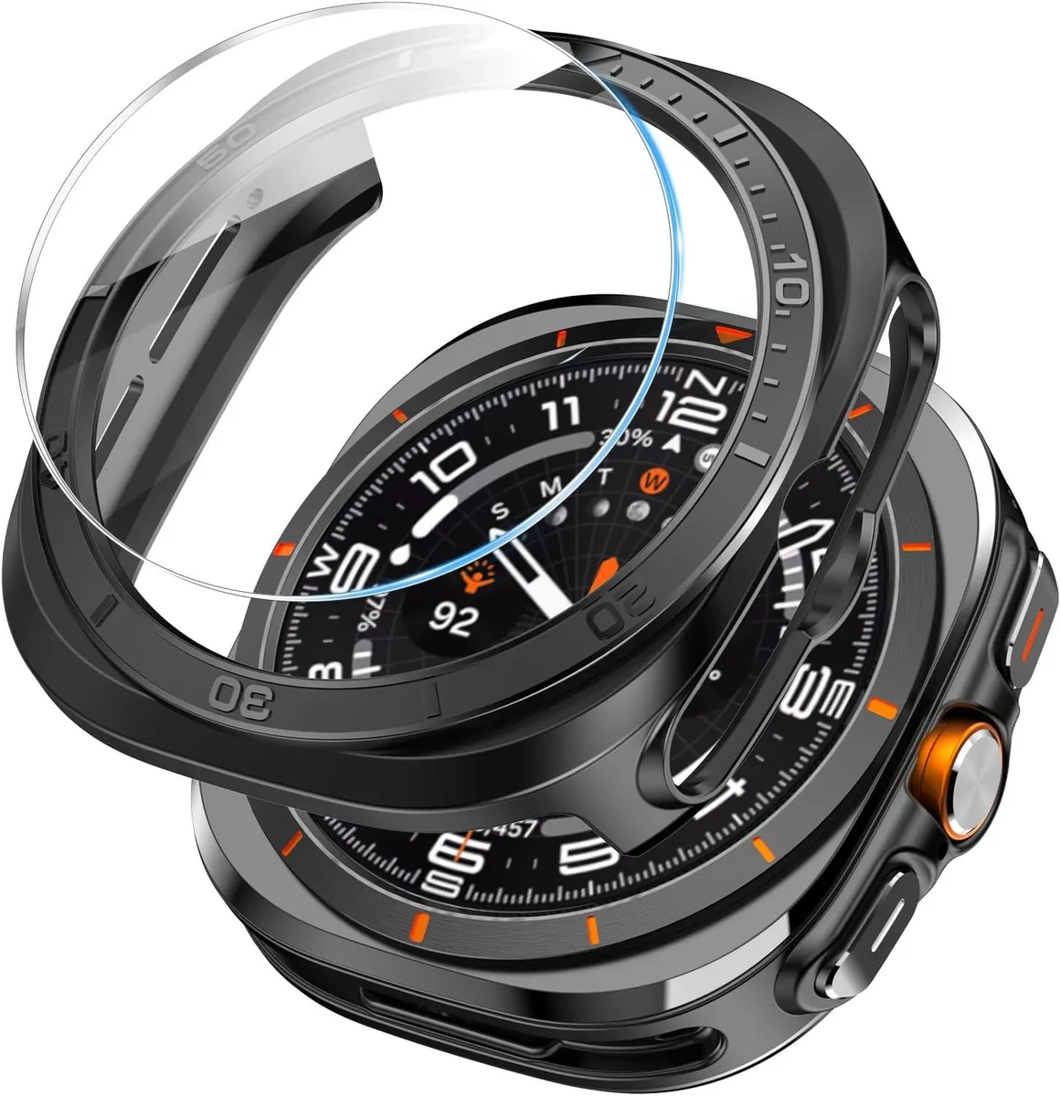 ETEIZU ETEIZU Rugged Case for Galaxy Watch Ultra 47MM 2025 Black — product photo