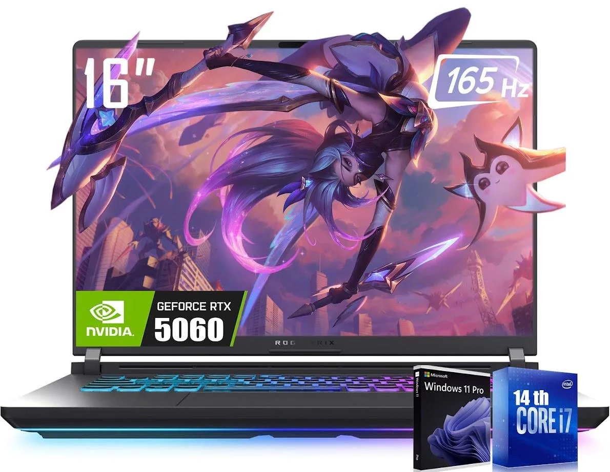 ASUS ASUS ROG Strix G16 gaming laptop Eclipse Gray i7-14650HX RTX 5060 32GB 2TB — product photo