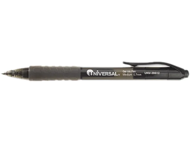 Universal Business Supply Universal Business Supply UNV39912 Roller Ball Gel Pen Black .7 mm Dozen — product photo