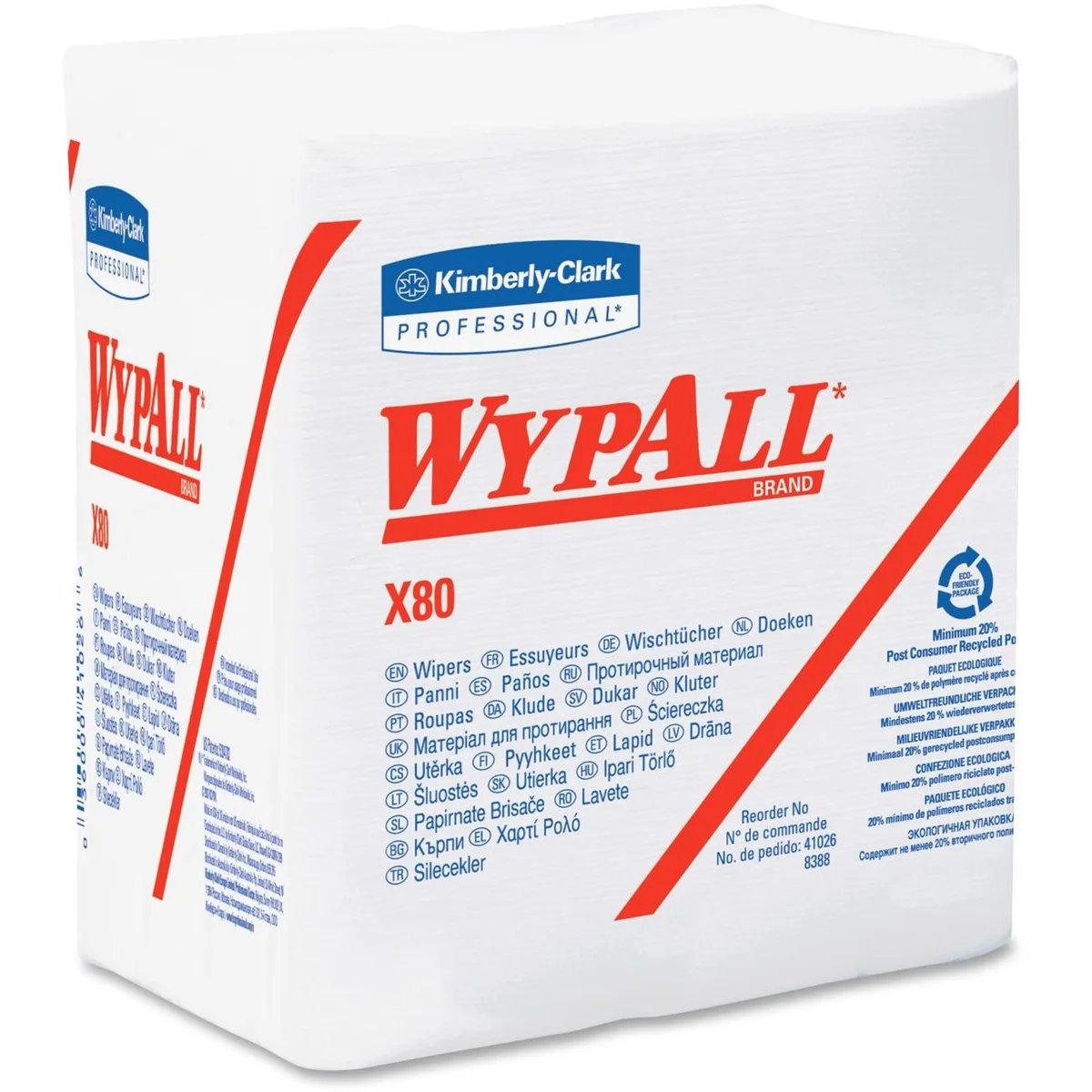 Kimberly-Clark Professional Kimberly-Clark Professional 41026 X80 Folded Wipers 4 / Carton — product photo