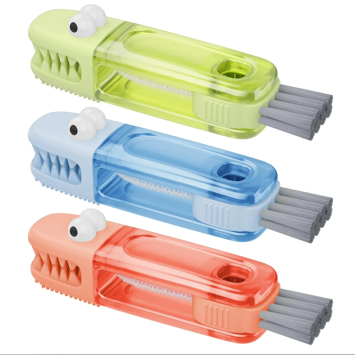  Nodirz 3-in-1 Cup Lid Gap Cleaning Brush Set 3pcs Multicolored — product photo