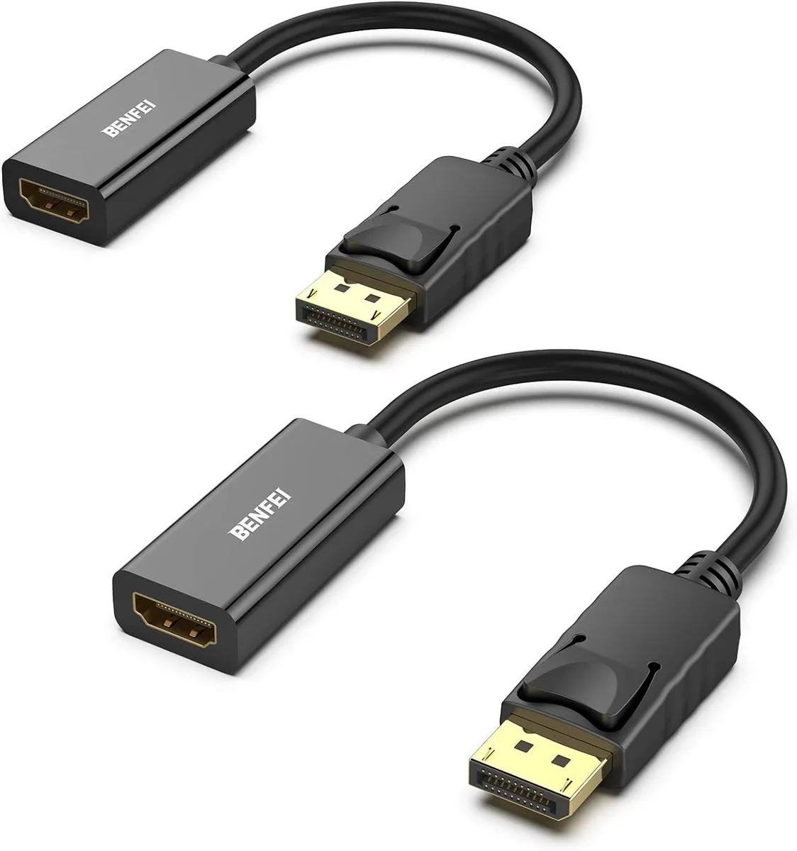 FLEANE FLEANE DisplayPort to HDMI adapter 2-pack 4K 30Hz — product photo