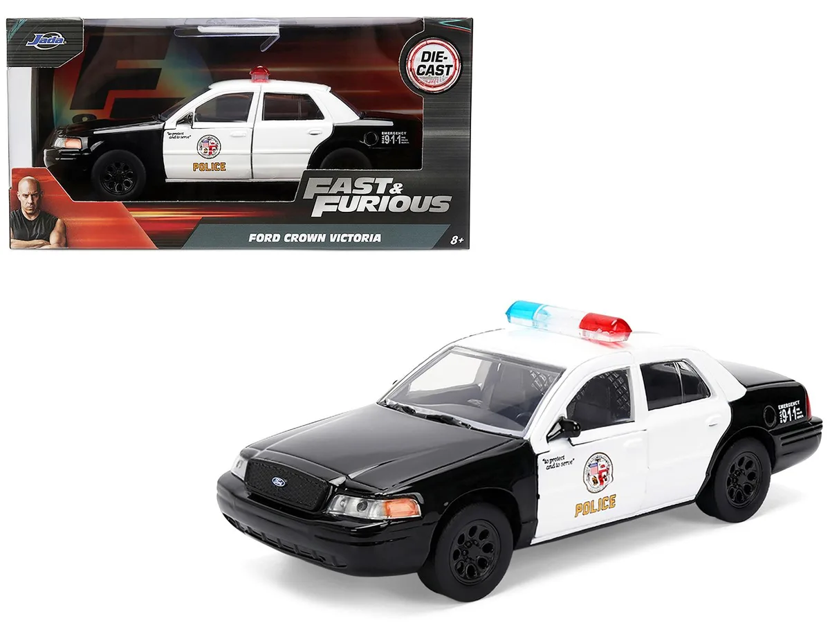 Jada Jada Ford Crown Victoria LAPD Fast &amp; Furious 2001 1/32 Diecast — product photo