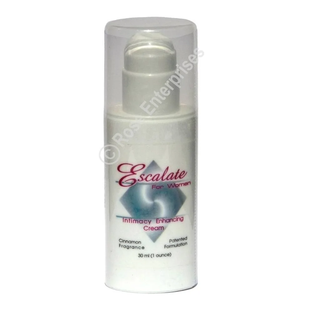White tube with cream dispenser and Sarati Escalate branding