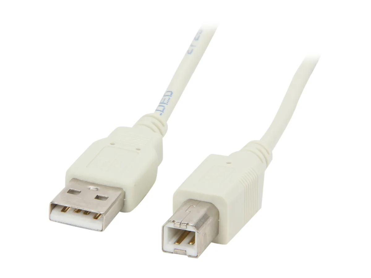 Kaybles Kaybles USB-AB-15FT USB 2.0 A Male to B Male Cable 15ft Beige — product photo